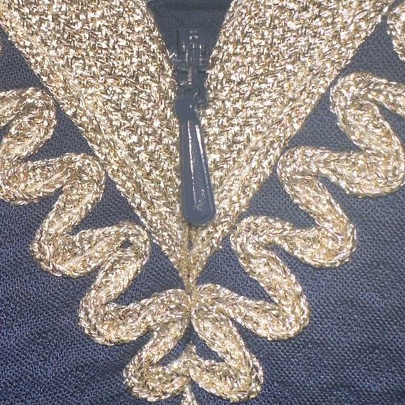 Lilly Pulitzer Junie Shift Dress - Navy Blue & Gold - Picture 4 of 7